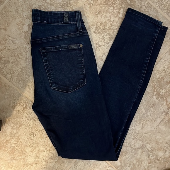 7 for all mankind high waist skinny size 27 jeans - Picture 8 of 9